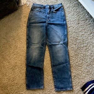 Jcrew high rise vintage straight leg jeans